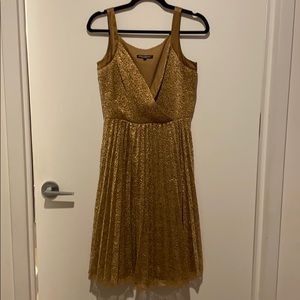 Vintage Betsey Johnson Pleated Lace Dress